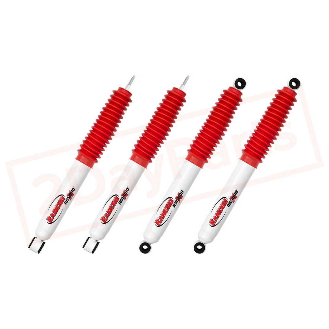 Image Kit of 4 Rancho Front & Rear RS5000X Gas Shocks for Toyota Pickup 4WD 89-95 part in Shocks & Struts category