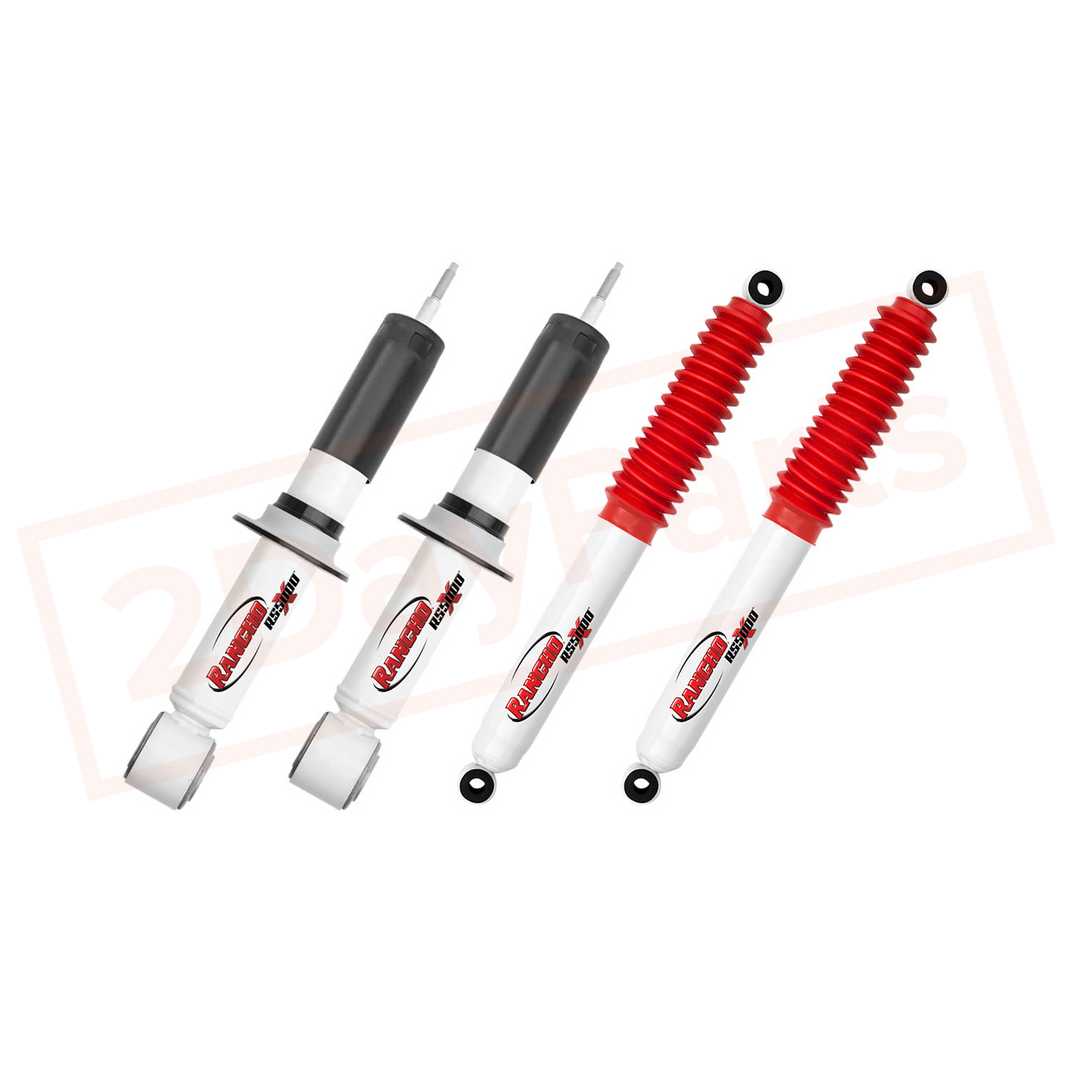 Image Kit of 4 Rancho Front & Rear RS5000X Gas Strut & Shocks for Toyota Tacoma 95-04 4WD part in Shocks & Struts category