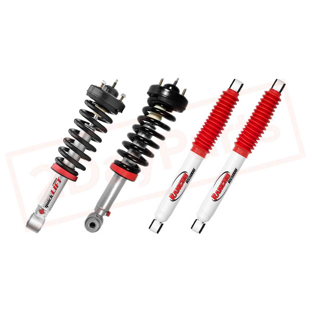 Image Kit of 4 Rancho Front & Rear Strut RS5000 shocks for 09-13 F-150 4WD part in Shocks & Struts category