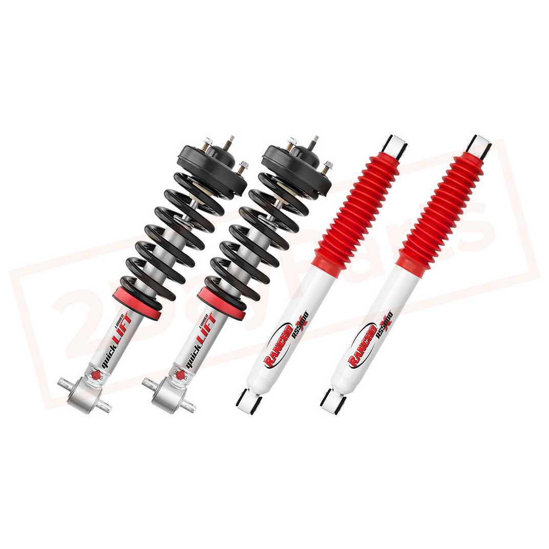 Image Kit of 4 Rancho Front & Rear Strut RS5000 shocks for Chevrolet Tahoe 07-13 2WD part in Coilovers category