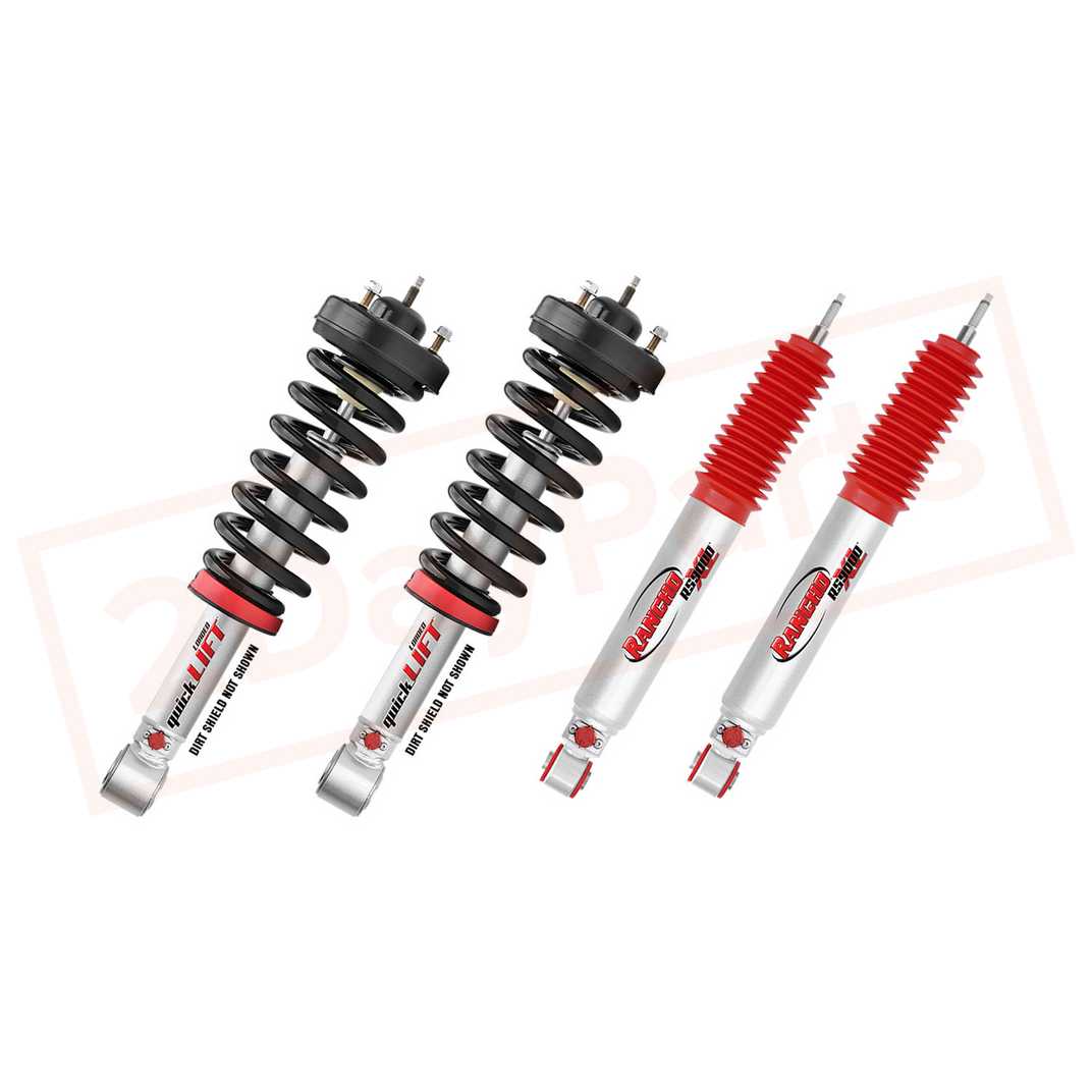 Image Kit of 4 Rancho Front & Rear Strut & RS9000XL shocks for 00-06 Tundra 4WD part in Shocks & Struts category
