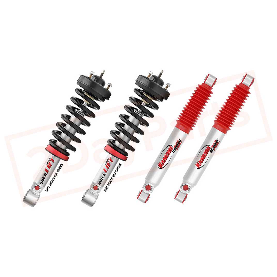 Image Kit of 4 Rancho Front & Rear Strut & RS9000XL shocks for Ford F-150 09-13 2WD part in Shocks & Struts category