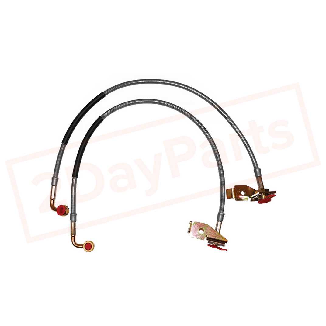 Image Rancho Front Brake Hose Set for 1997-2006 Jeep Wrangler part in Brake Lines category