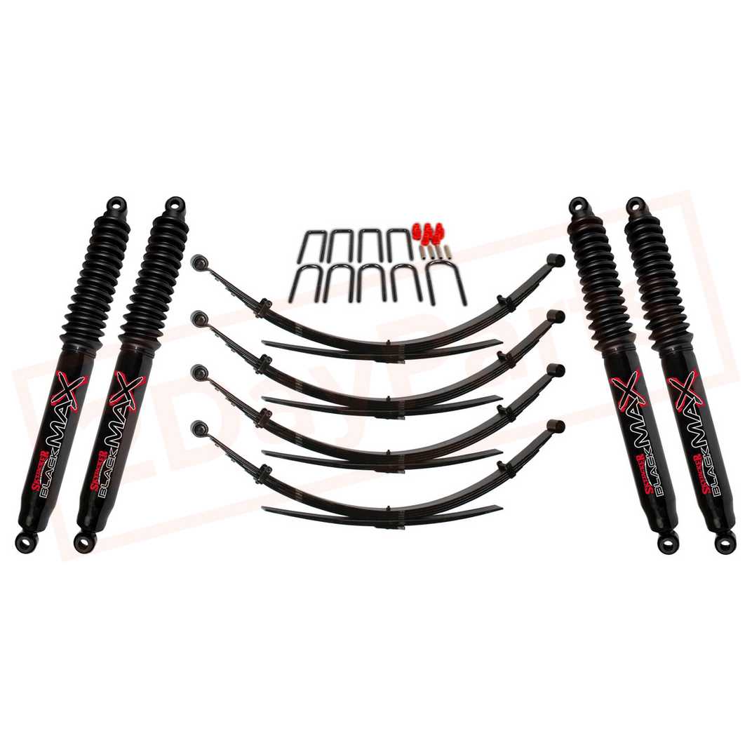 Image Skyjacker 2.5 in. Suspension Lift System with Black MAX Shocks SKY-C225AKSS-B part in Lift Kits & Parts category