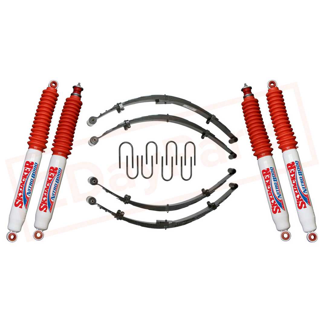 Image Skyjacker 3.5-4 in. Suspension Lift Kit with Nitro Shocks for Jeep CJ7 1976-1986 part in Lift Kits & Parts category