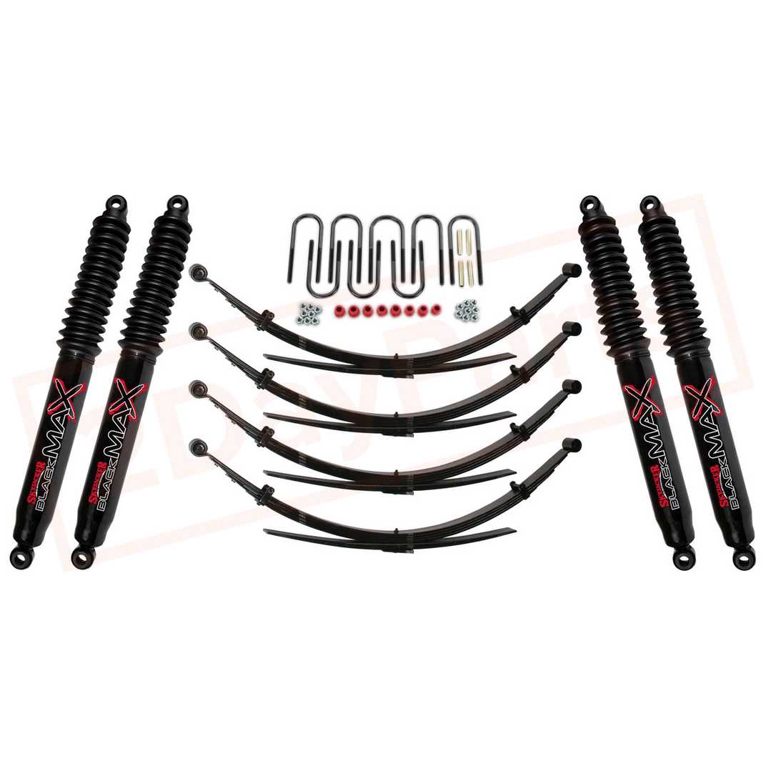 Image Skyjacker 4 In. Suspension Lift System with Black MAX Shocks SKY-C140CKS-B part in Lift Kits & Parts category