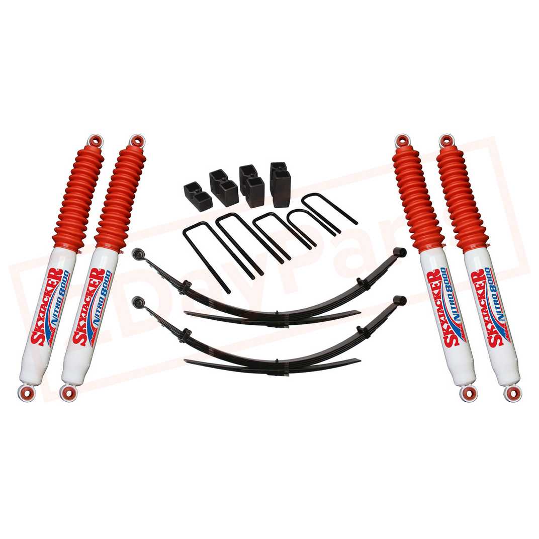 Image Skyjacker 4" Suspension Lift Kit with Nitro Shocks for Chevrolet K30 1977-1986 part in Lift Kits & Parts category