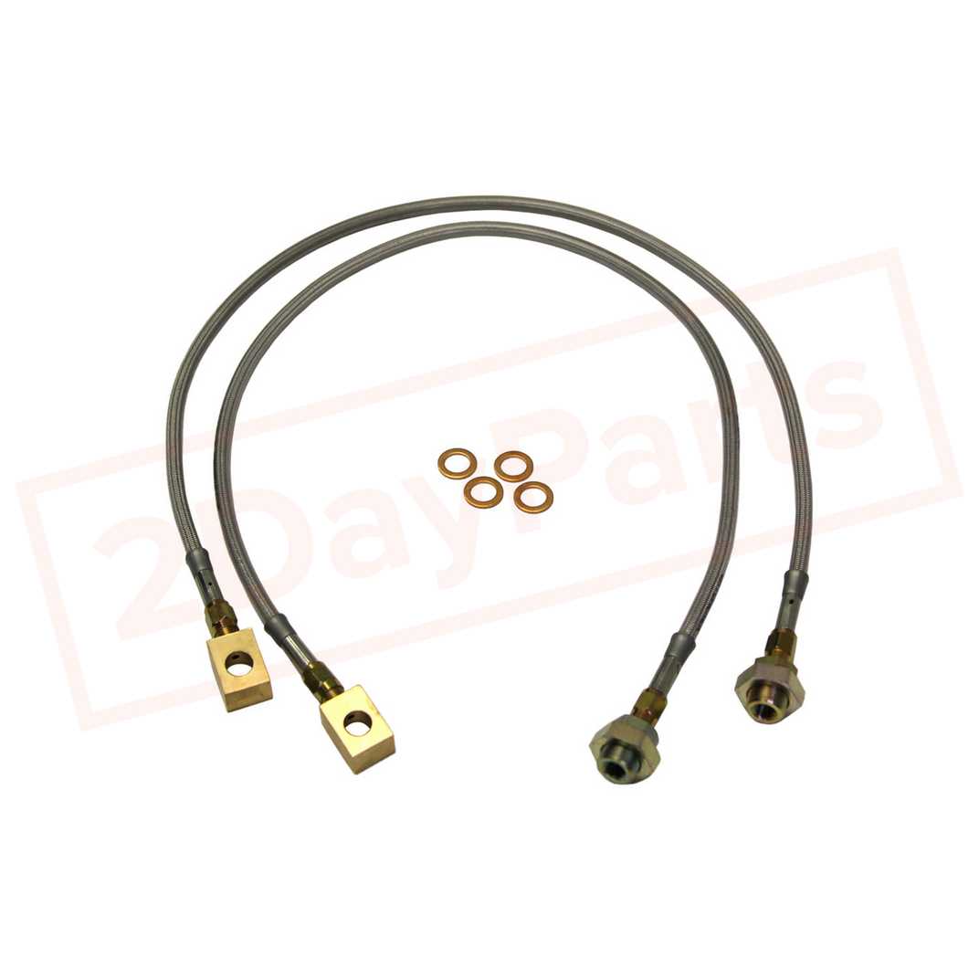 Image Skyjacker Stainless Steel Brake Line Front for Chevrolet Blazer 1970-1974 4WD part in Brake Hoses category