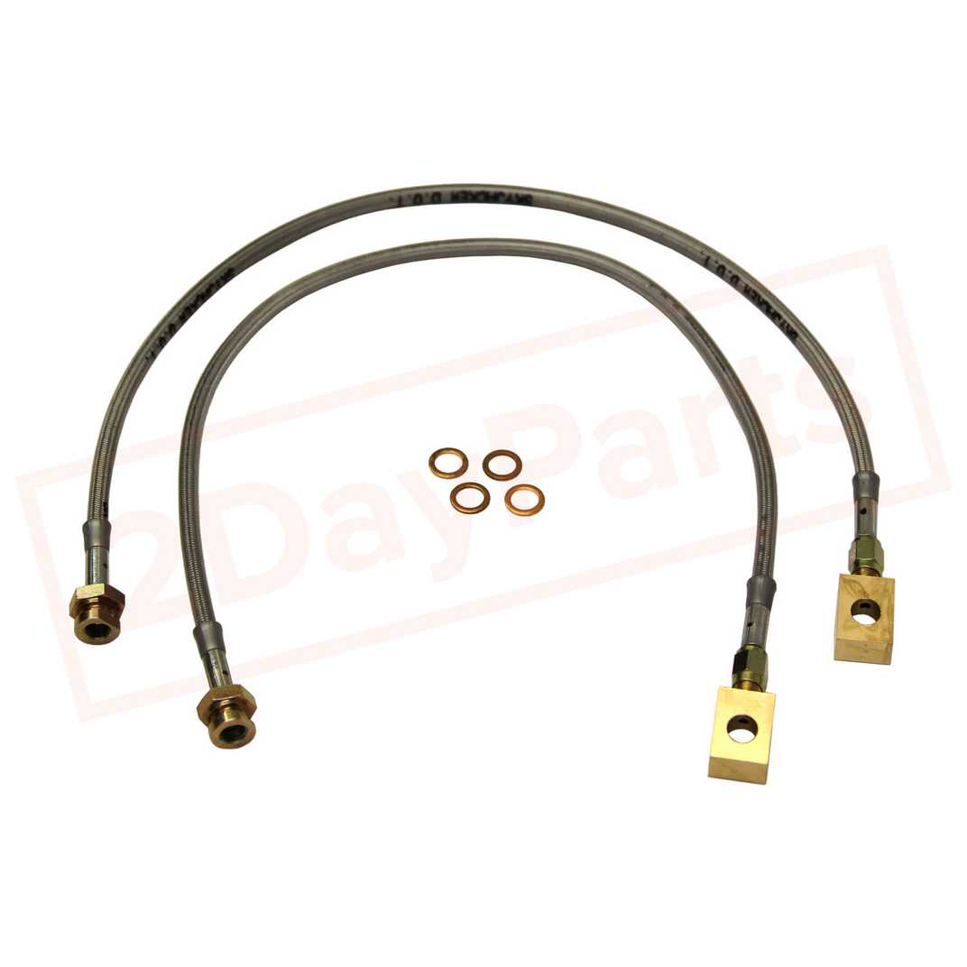 Image Skyjacker Stainless Steel Brake Line Front for Chevrolet Blazer 1987-91 4WD part in Brake Hoses category