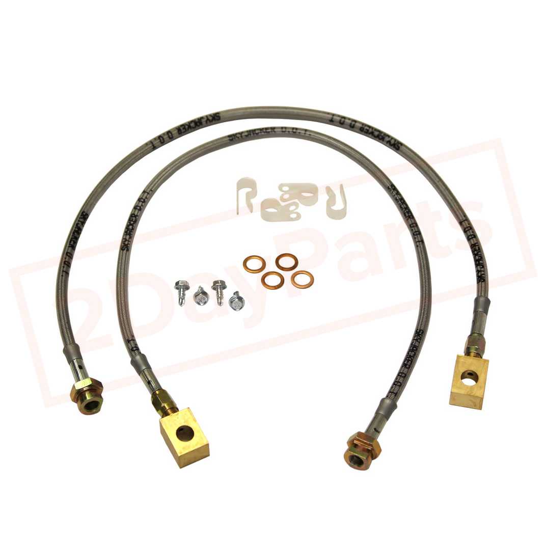 Image Skyjacker Stainless Steel Brake Line Front for Chevrolet Blazer 1992-1999 part in Brake Hoses category