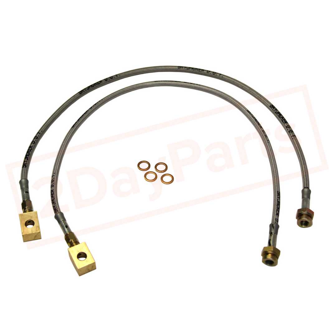 Image Skyjacker Stainless Steel Brake Line Front for Ford Bronco II 1984-1988 part in Brake Hoses category