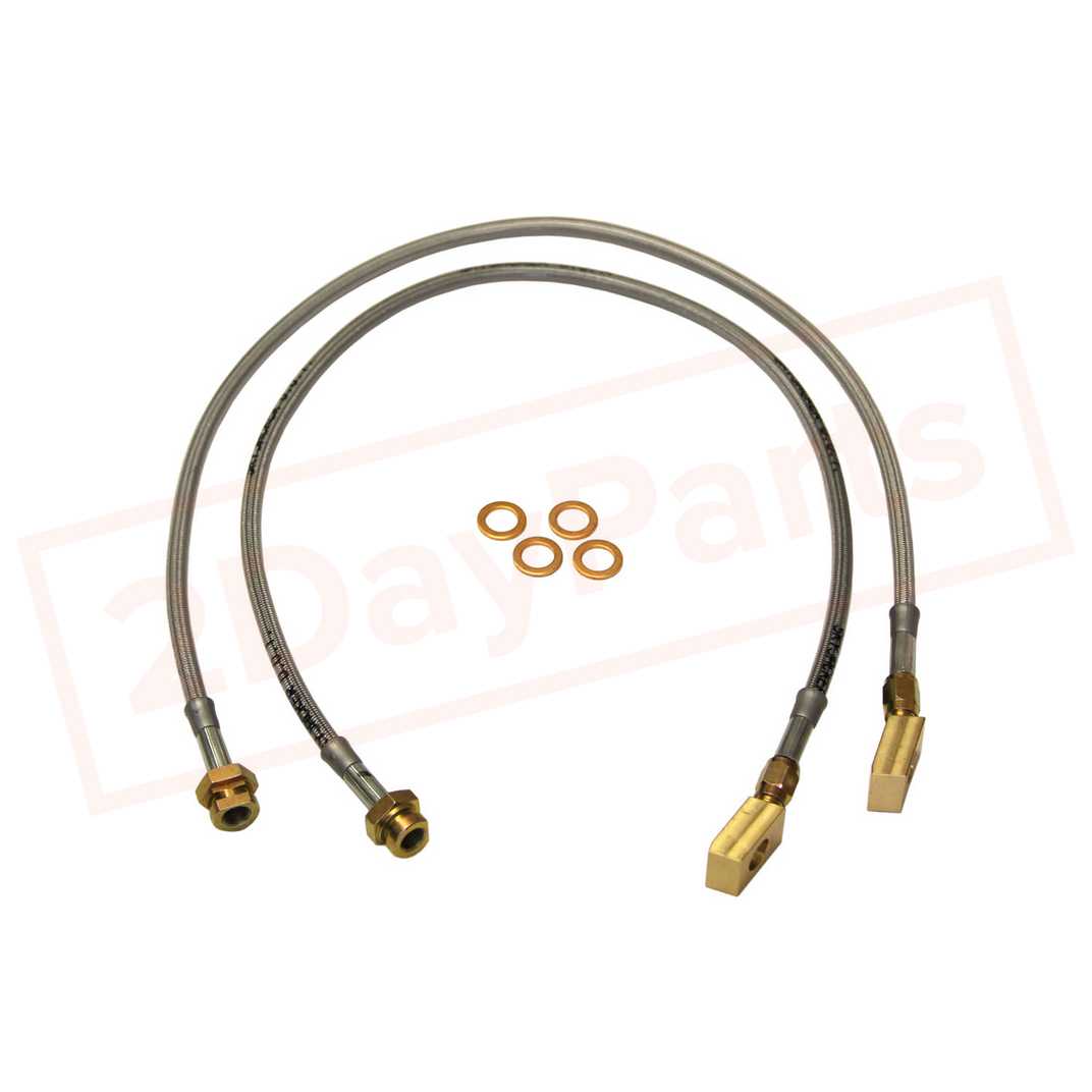 Image Skyjacker Stainless Steel Brake Line Front for Ford F-250 1990-1998 part in Brake Hoses category