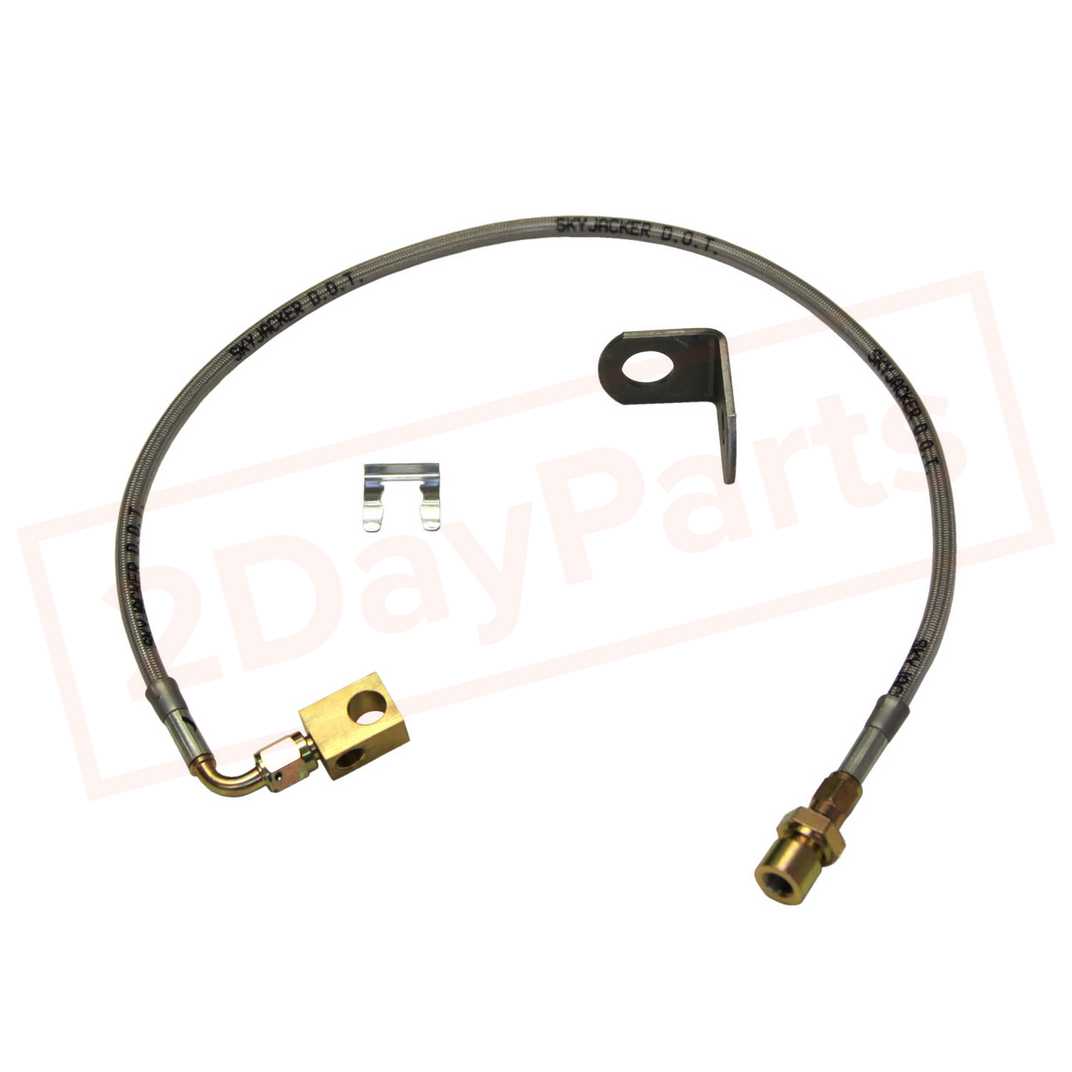 Image Skyjacker Stainless Steel Brake Line Rear for 1997-2006 Jeep Wrangler 4WD part in Brake Hoses category