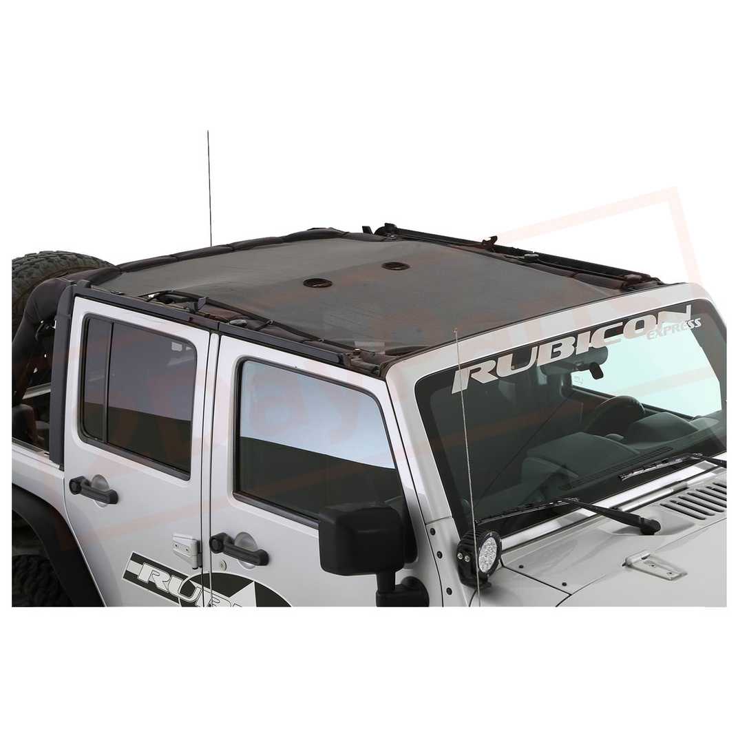 Image Smittybilt Bikini Top Cloak Black PVC for Jeep Wrangler 07-16 part in Sunroof, Convertible & Hardtop category