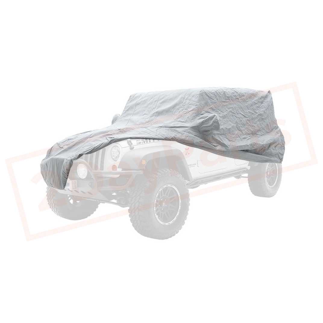 Image Smittybilt Car Cover Water Resistant Gray for Jeep CJ7 & Wrangler 76-06 part in Car Covers category