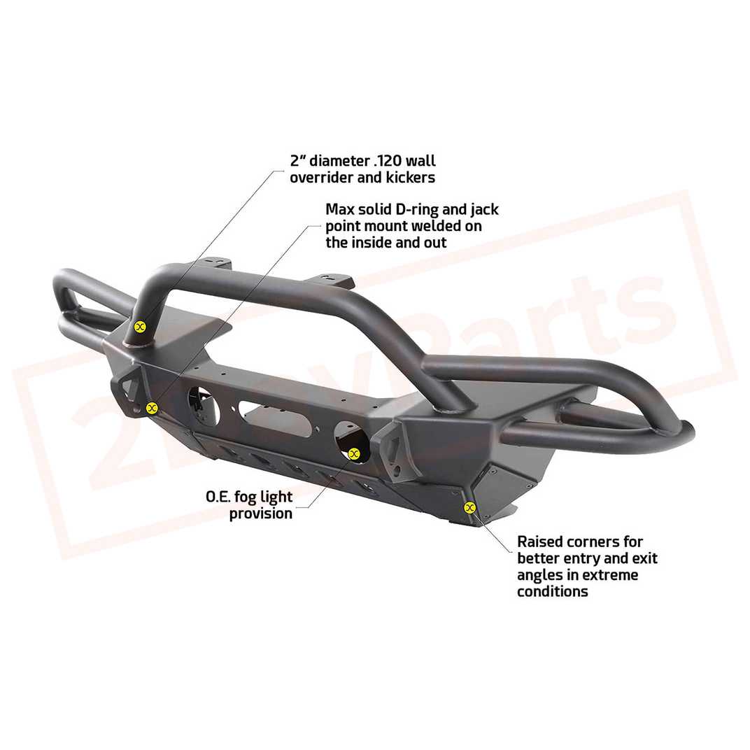 Image 1 Smittybilt Front Bumper Gen2 for 2007-2010 Jeep Wrangler part in Bumpers & Parts category