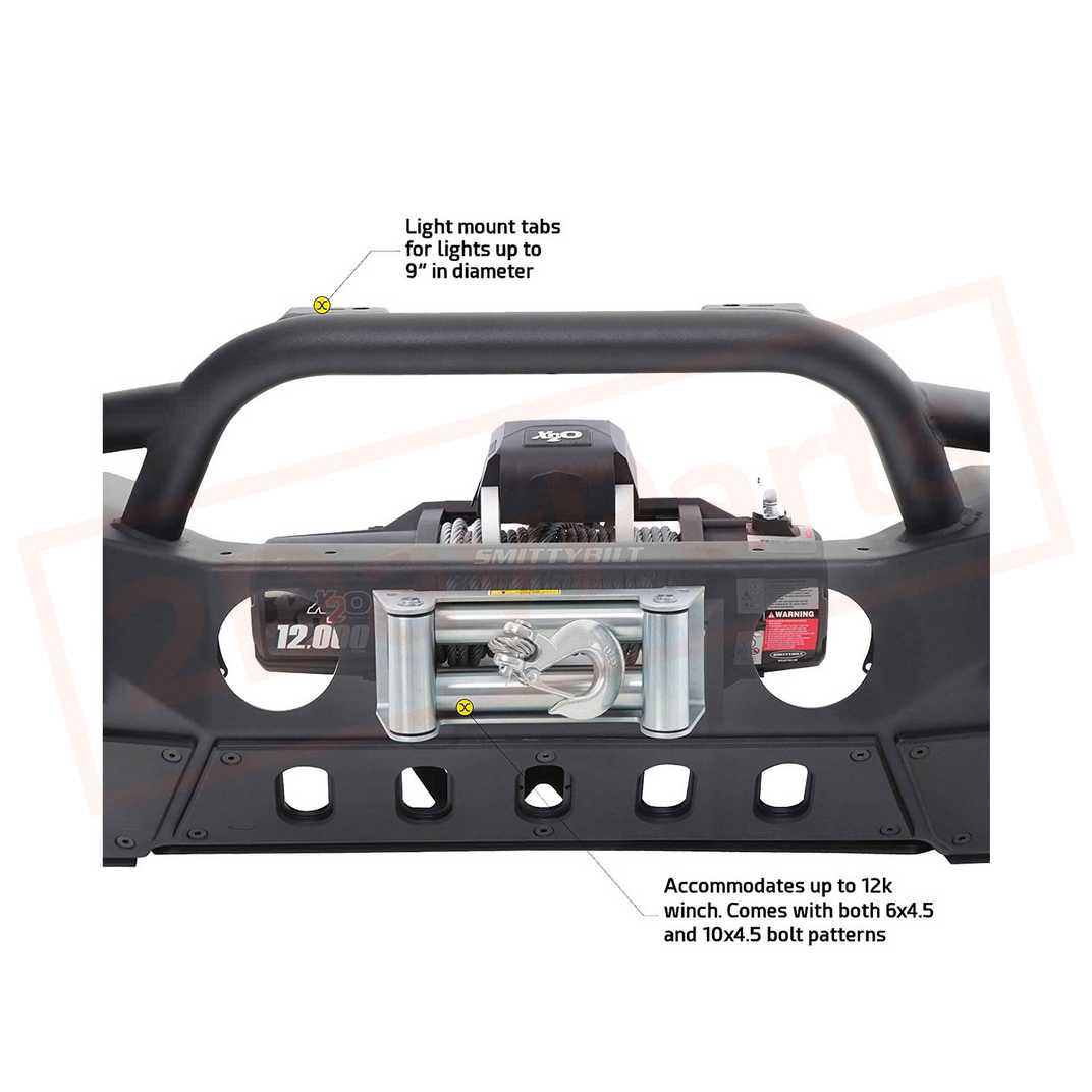 Image 3 Smittybilt Front Bumper Gen2 for 2007-2010 Jeep Wrangler part in Bumpers & Parts category
