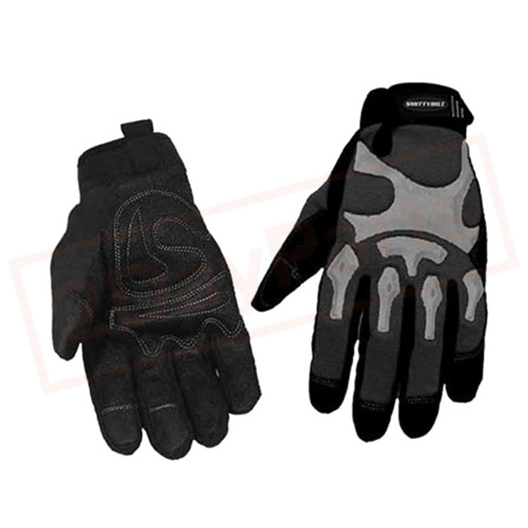 Image Smittybilt Gloves Trail Black/ Gray EVA Foam Palm SMI1505 part in Towing & Hauling category