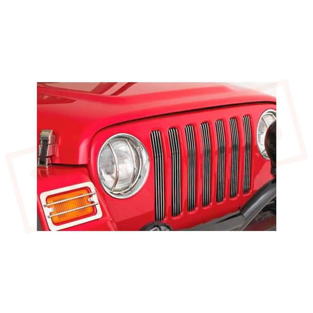 Image Smittybilt Grille Insert Bar Style for Jeep Wrangler 97-06 part in Grilles category