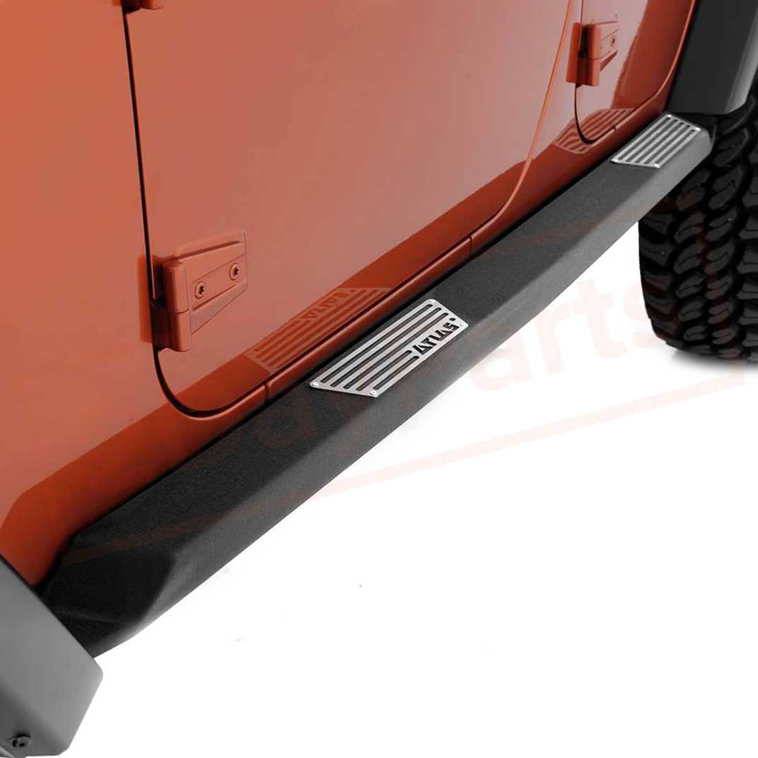 Image Smittybilt Rocker Panel Guard Round Tube for Jeep Wrangler 07-16 part in Nerf Bars & Running Boards category