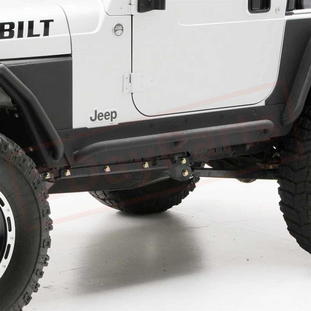 Image Smittybilt Rocker Panel Guard Round Tube for Jeep Wrangler 87-95 part in Nerf Bars & Running Boards category