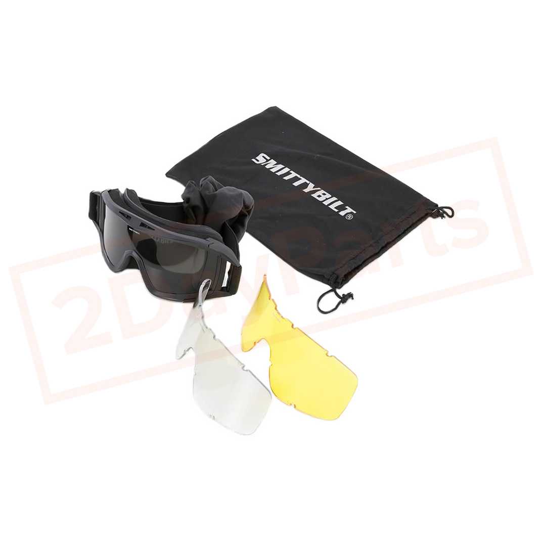 Image Smittybilt Safety Glasses Trail Goggles SMI1504 part in Nerf Bars & Running Boards category