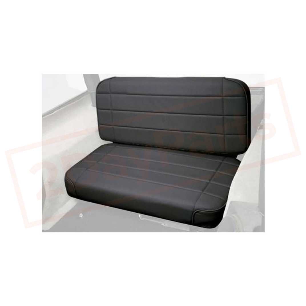 Image Smittybilt Seat Non-Reclining Black Vinyl for Jeep CJ & Wrangler 55-95 part in Seats category