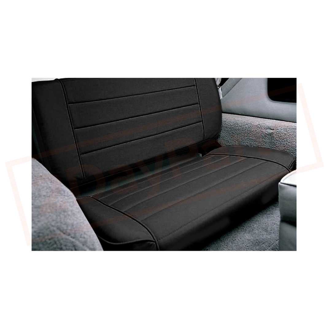 Image Smittybilt Seat Non-Reclining Denim Black Fabric for Jeep Wrangler 55-95 part in Seats category