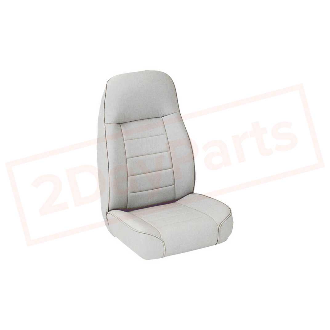 Image Smittybilt Seat Non-Reclining Denim Gray Fabric for Jeep Wrangler 76-14 part in Seats category