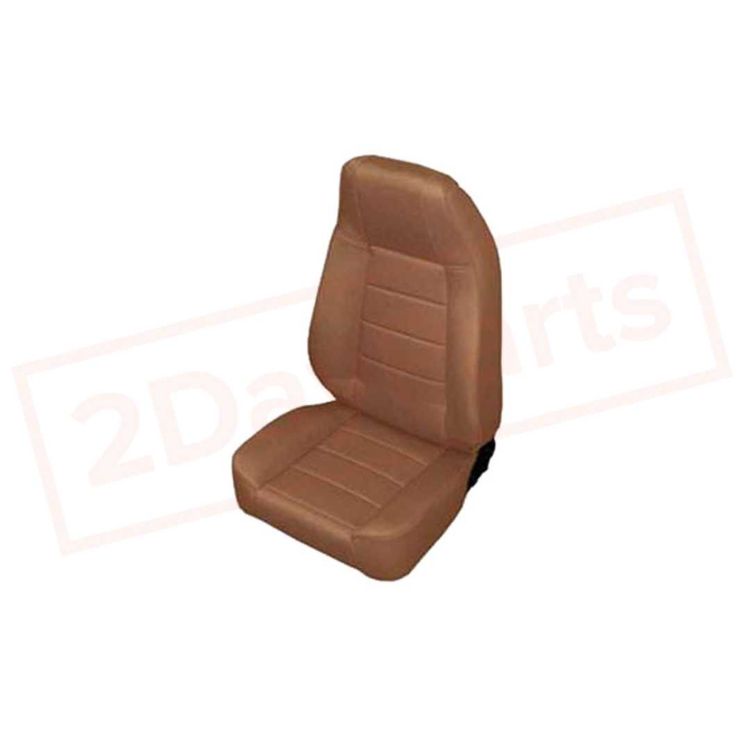 Image Smittybilt Seat Non-Reclining Denim Spice Fabric for Jeep CJ 76-14 part in Seats category