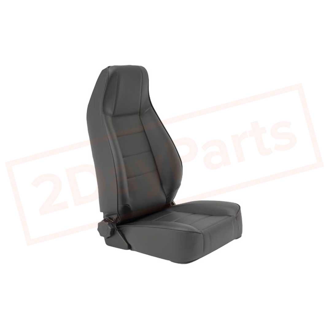 Image Smittybilt Seat Reclining Black Vinyl for Jeep CJ & Wrangler 1976-2014 part in Seats category