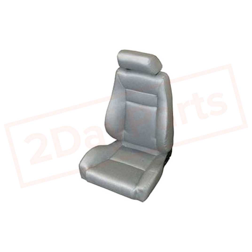 Image Smittybilt Seat Reclining Gray Denim Fabric for Jeep CJ & Wrangler 76-14 part in Seats category