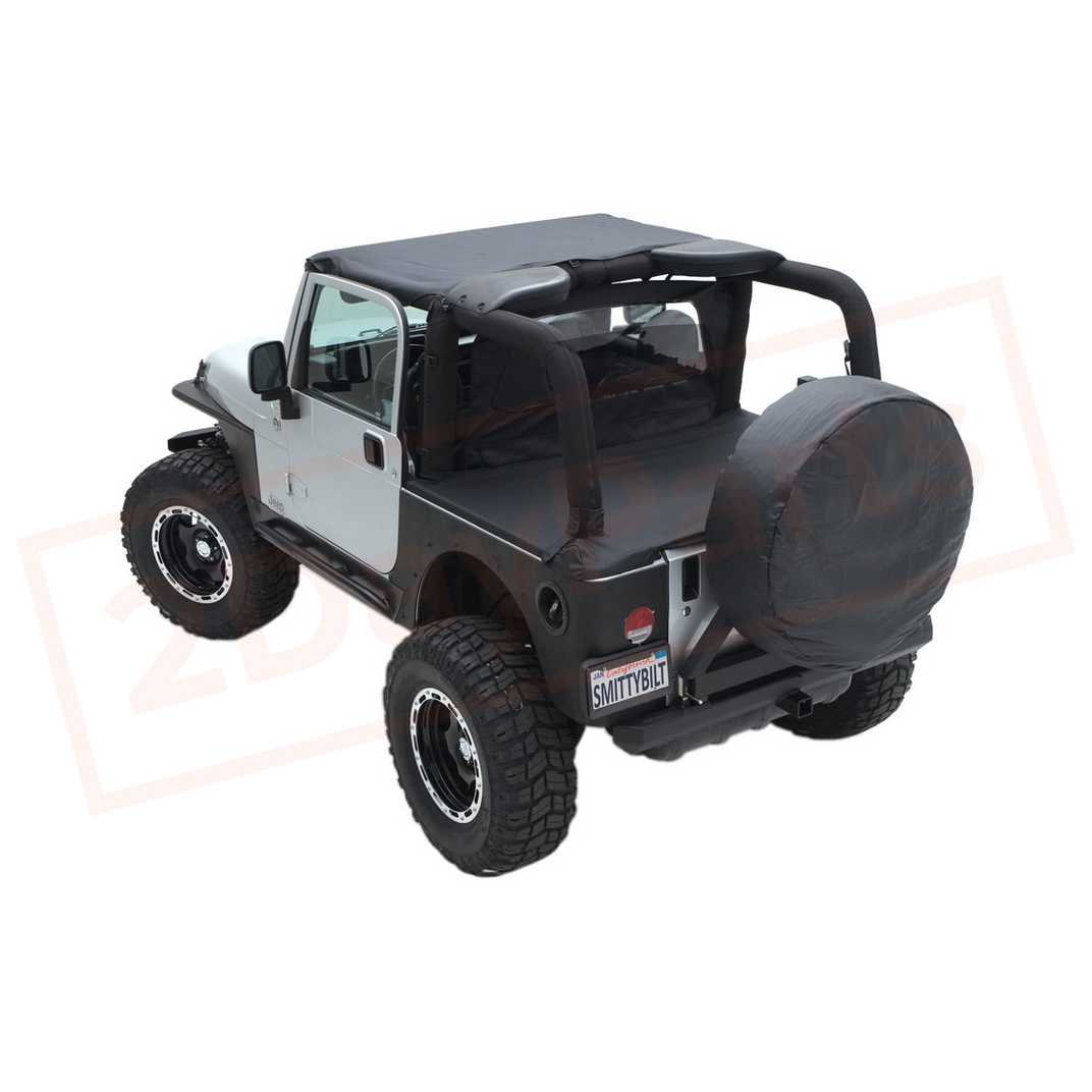 Image Smittybilt Soft Top Black Black Vinyl for Jeep CJ7 76-86 part in Sunroof, Convertible & Hardtop category