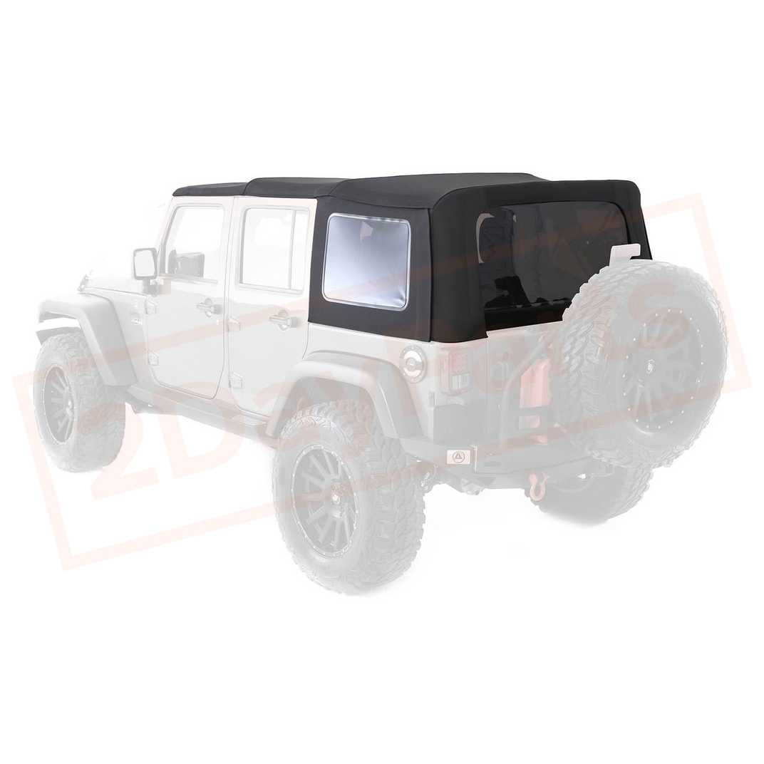 Image Smittybilt Soft Top Premium Black Diamond Canvas for Jeep Wrangler 2007-09 part in Sunroof, Convertible & Hardtop category