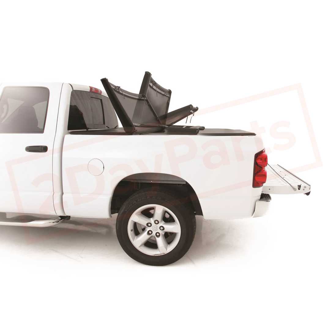 Image Smittybilt Tonneau Cover Tri-Fold Black Vinyl fits Chevy Silverado 14-15 part in Truck Bed Accessories category