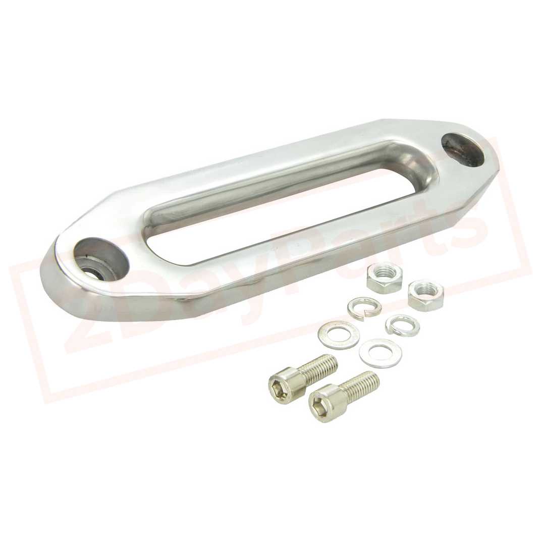 Image Smittybilt Winch Fairlead Trail Gear Silver Aluminum SMI2809 part in Towing & Hauling category