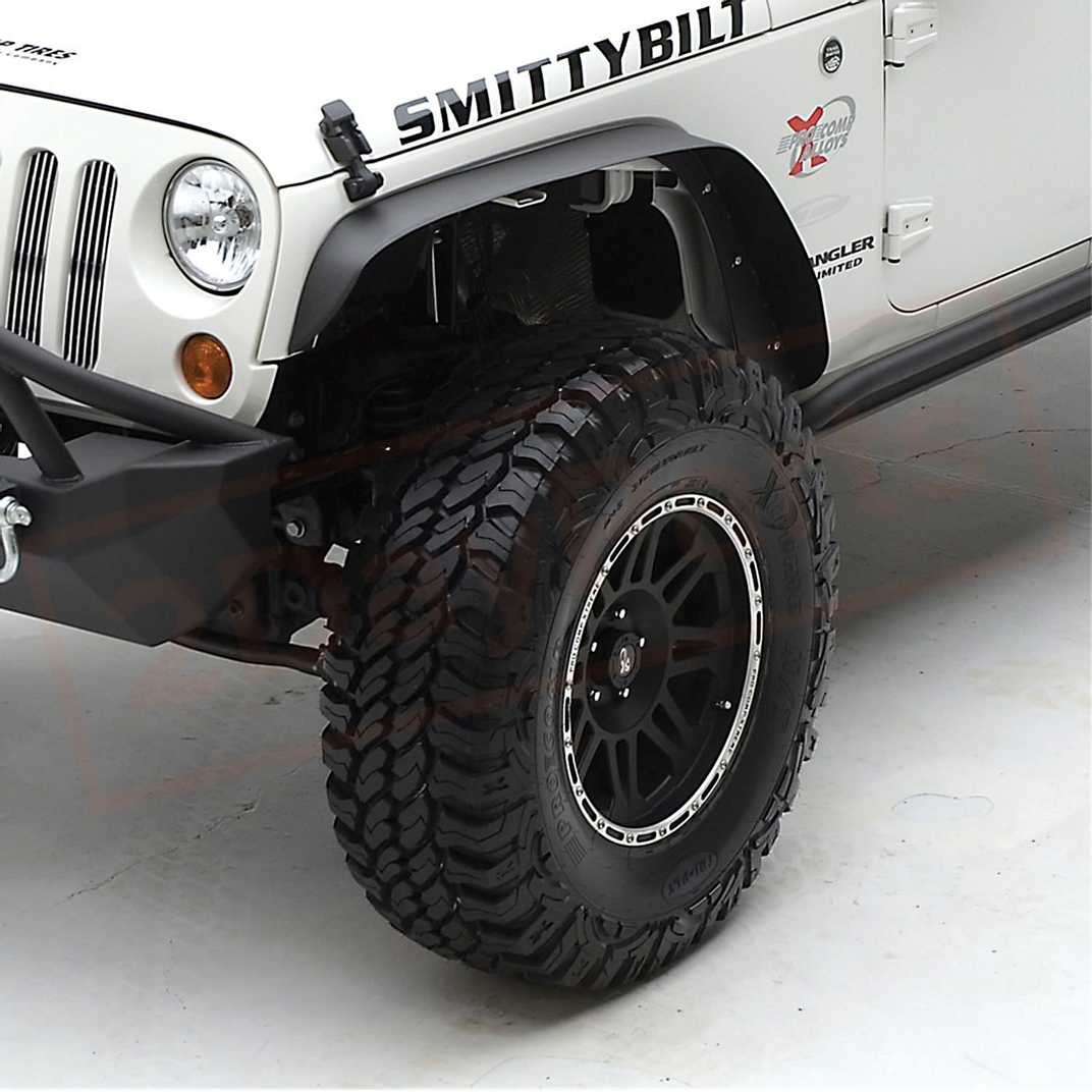 Image Smittybilt XRC Series Fender Flare 6 Inch Tire Coverage fits Jeep 07-16 part in Mouldings & Trim category