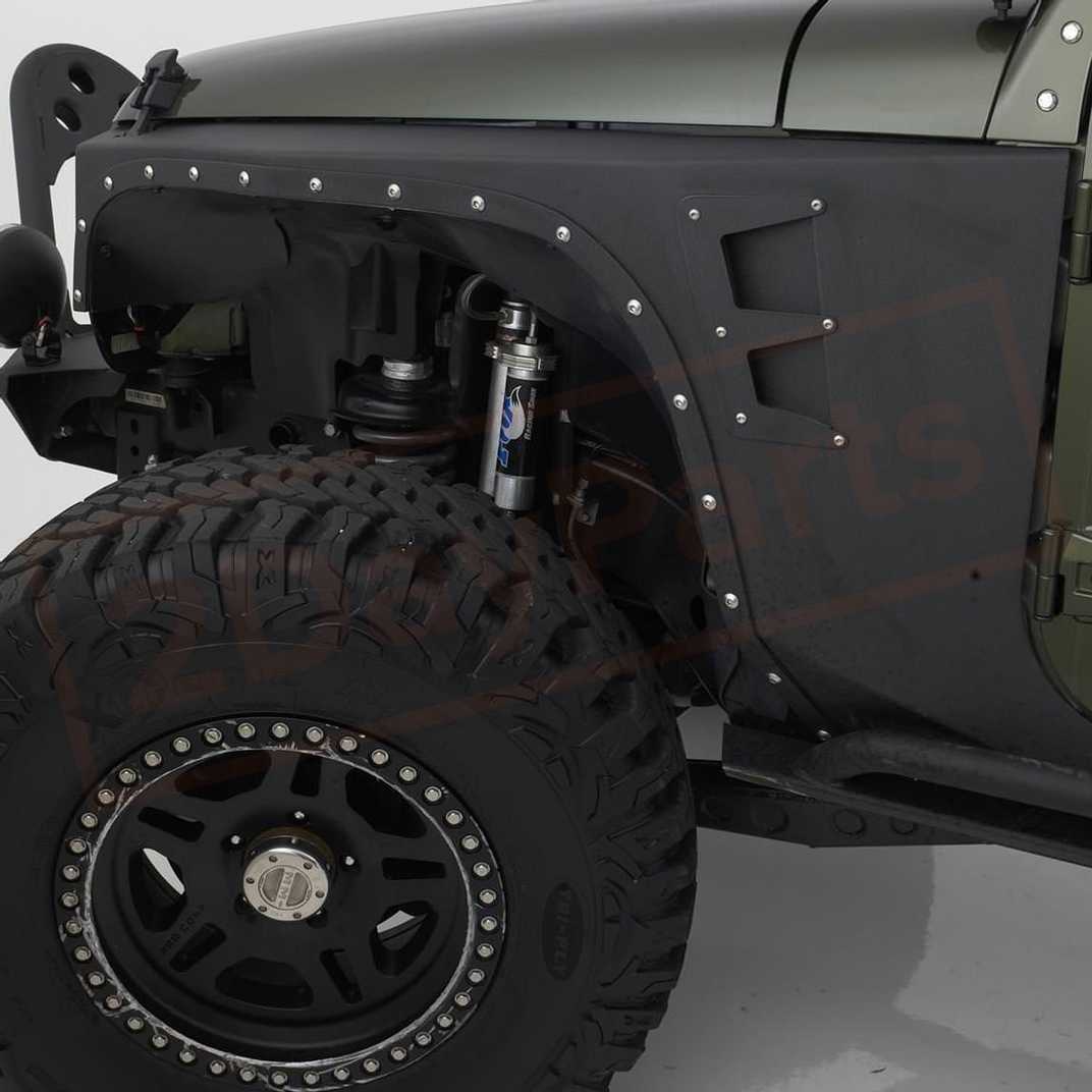 Image Smittybilt XRC Series Fender Powder Coated Black Steel for Jeep 07-16 part in Fenders category