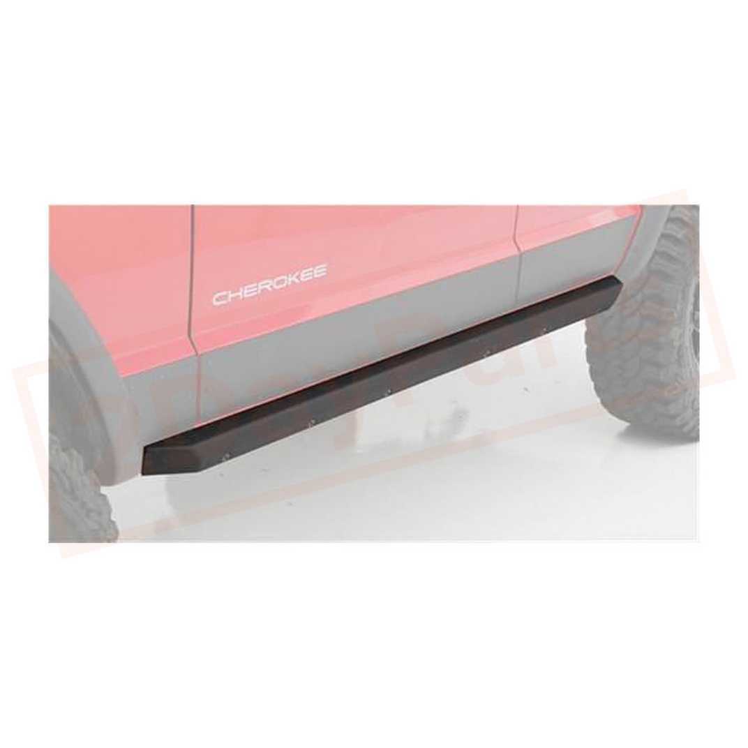 Image Smittybilt XRC Series Rocker Panel Guard Flat for Jeep Cherokee 84-01 part in Nerf Bars & Running Boards category
