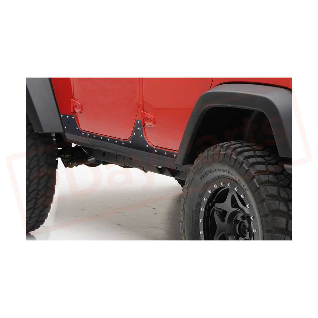 Image Smittybilt XRC Series Rocker Panel Molding Custom Fit fits Jeep 07-16 part in Nerf Bars & Running Boards category