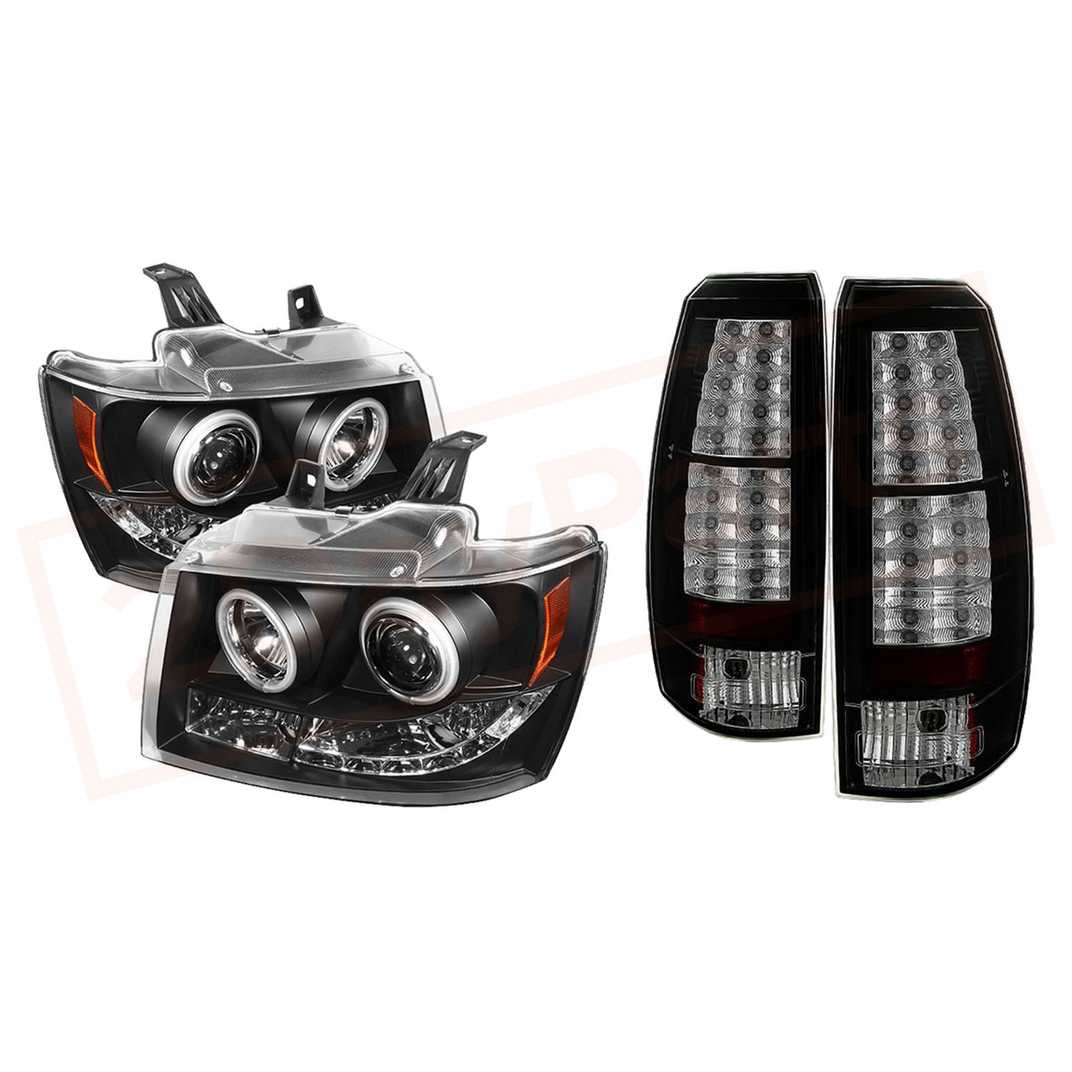 Image Spyder Auto CCFL Projector Headlights & Tail Lights  for Chevy Avalanche 07-14 part in Headlight & Tail Light Covers category
