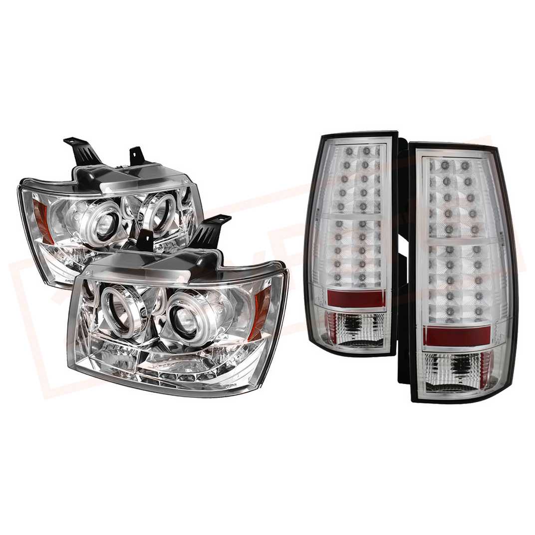 Image Spyder CCFL LED Headlights & LED Tail Lights  - for Chevy Suburban/Tahoe 07-14 part in Headlight & Tail Light Covers category