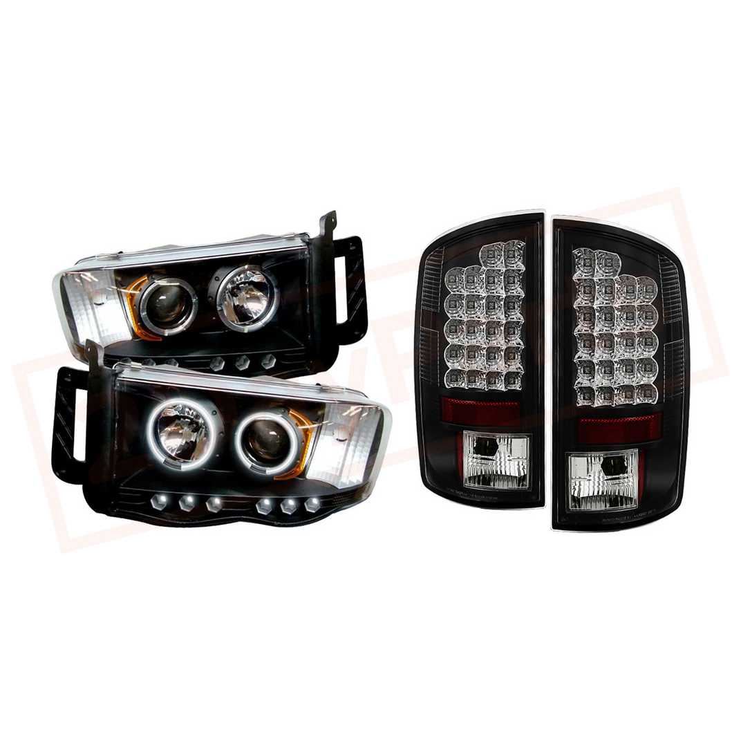 Image Spyder CCFL LED Projector Headlights & LED Tail Lights  for Dodge Ram 02-05 part in Headlight & Tail Light Covers category