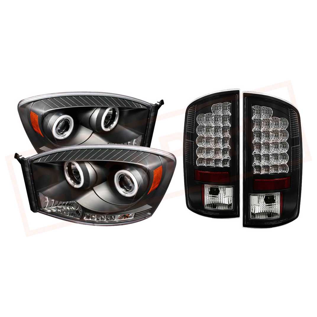 Image Spyder CCFL LED Projector Headlights & LED Tail Lights  for Dodge Ram 07-08 part in Headlight & Tail Light Covers category