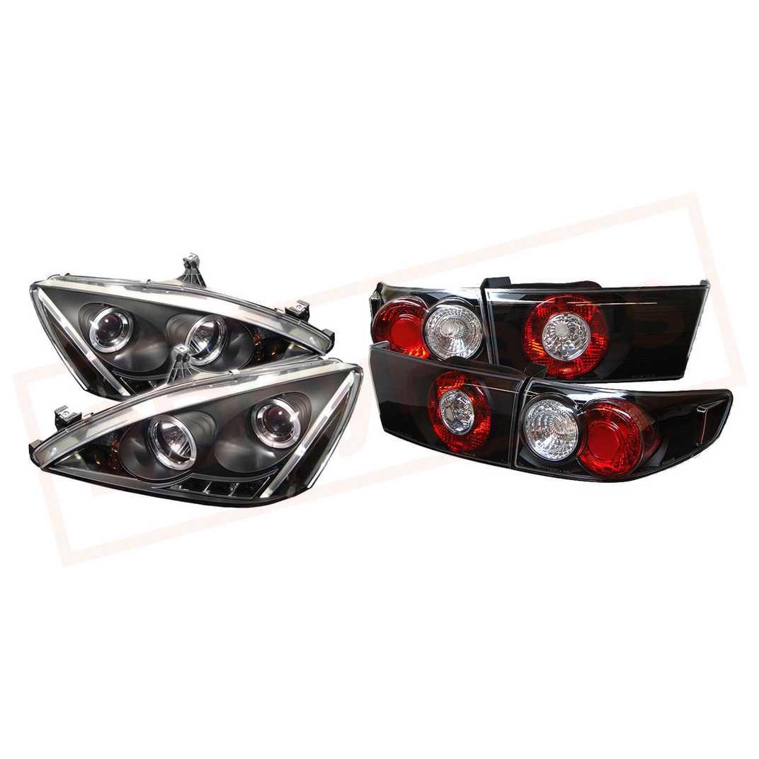 Image Spyder Halo LED Projector Headlights & Tail Lights  for Honda Accord 03-05 4Dr part in Headlight & Tail Light Covers category