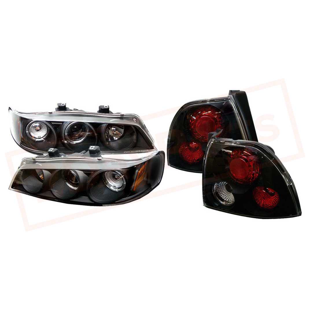Image Spyder Halo LED Projector Headlights & Tail Lights  for Honda Accord 94-95 part in Headlight & Tail Light Covers category