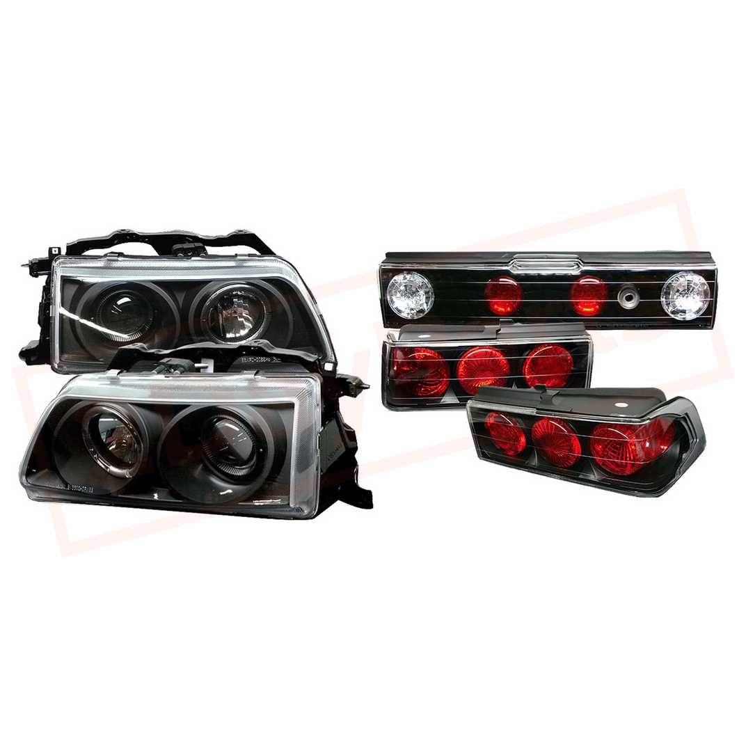Image Spyder Halo LED Projector Headlights & Tail Lights  for Honda CRX 1988-1989 part in Headlight & Tail Light Covers category