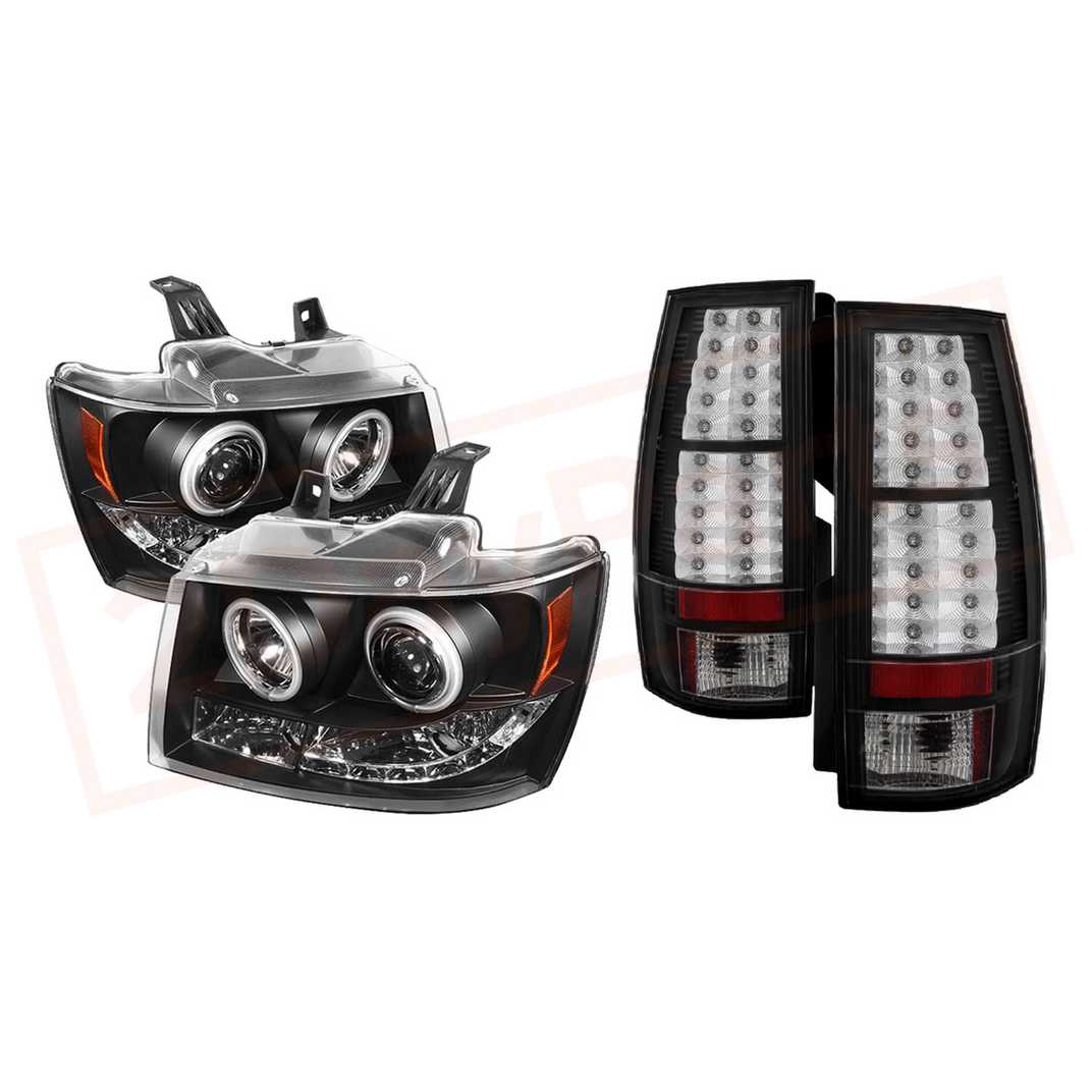 Image Spyder LED Headlights & LED Tail Lights  - for Chevy Suburban/Tahoe 07-14 part in Headlight & Tail Light Covers category