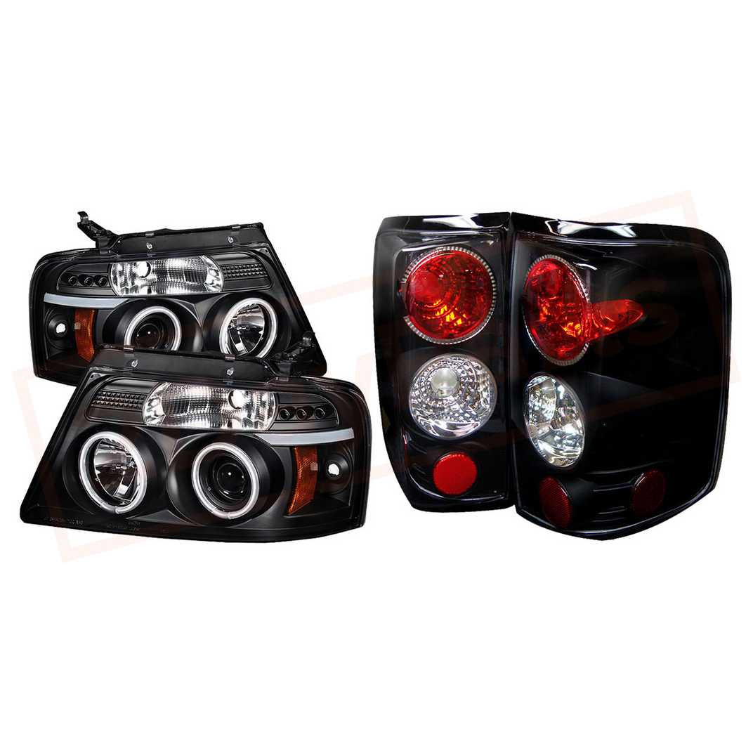 Image Spyder LED Projector Headlights & Tail Lights Blk for Ford F150 Styleside 04-08 part in Headlight & Tail Light Covers category