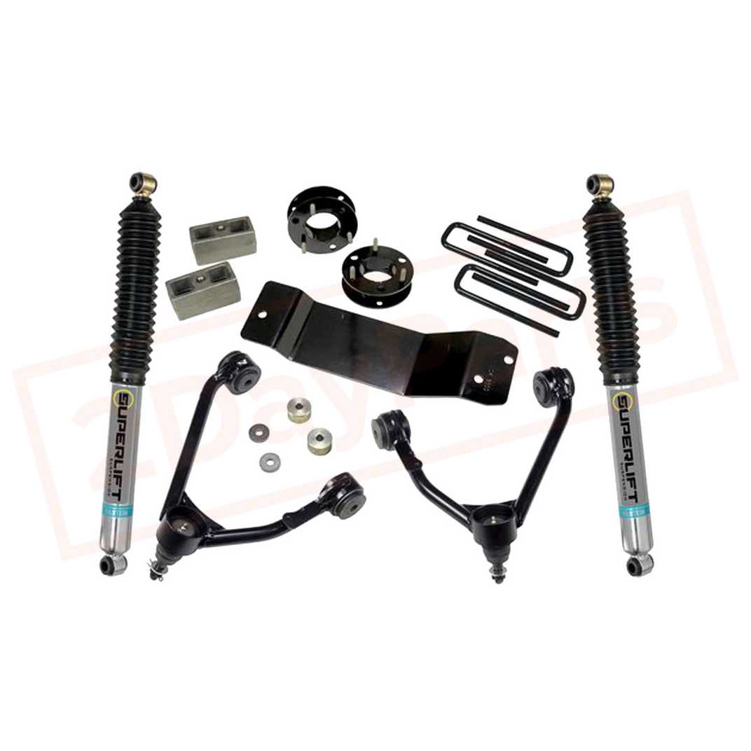 Image Superlift 3.5" Lift Kit with Bilstein rear shocks For 07-16 Chevy/GMC 1500 4WD part in Lift Kits & Parts category